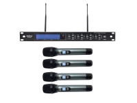 Karma Microfone Mão s/ Fios (4 unid) + Receptor UHF Karma Microfone Mão s/ Fios (4 unid) + Receptor UHF